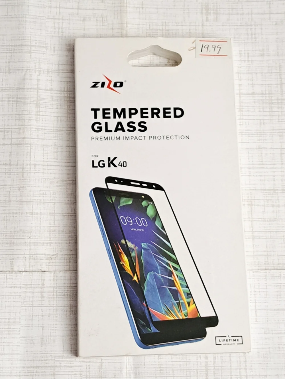 2 Tempered Glass Screen Protector for LG K40 - Black